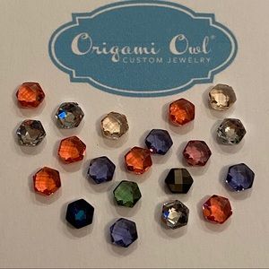 🆕20 Origami Owl Rhinestone charms